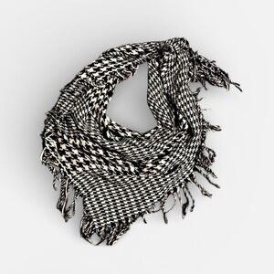 Black & White Checkered Scarf